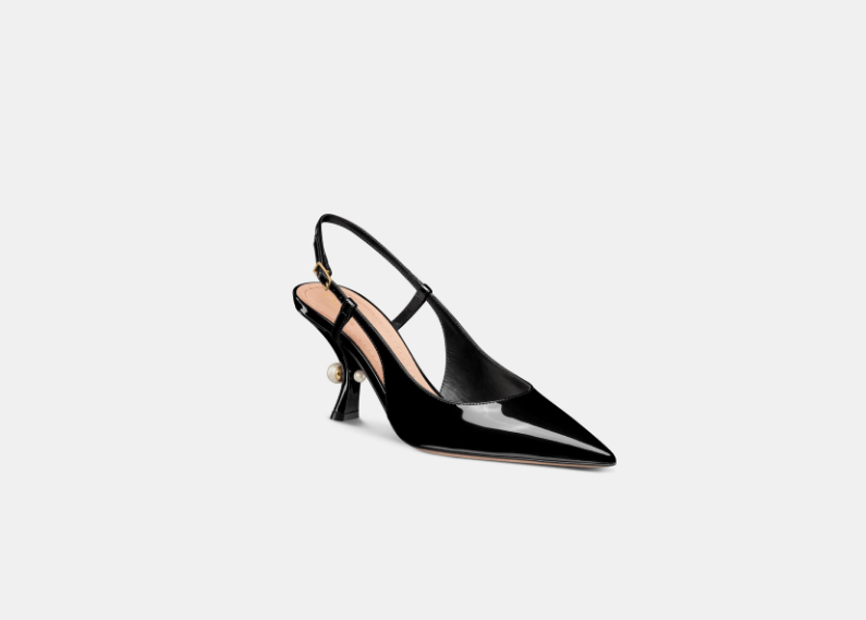 Dior o1w1db11225 KCV215 Tribales Slingback Pumps in Black Size US 12 / IT 42 - 2 Thumbnail
