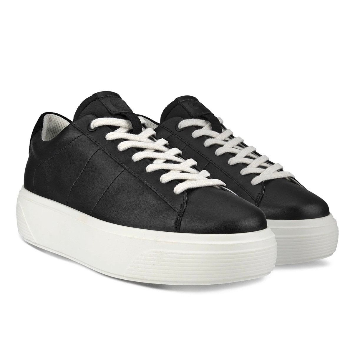 Ecco ECCO WOMEN'S 41 STREET PLATFORM BLACK LOW TOP SNEAKER NIB Size US 10.5 / IT 40.5 - 3 Thumbnail