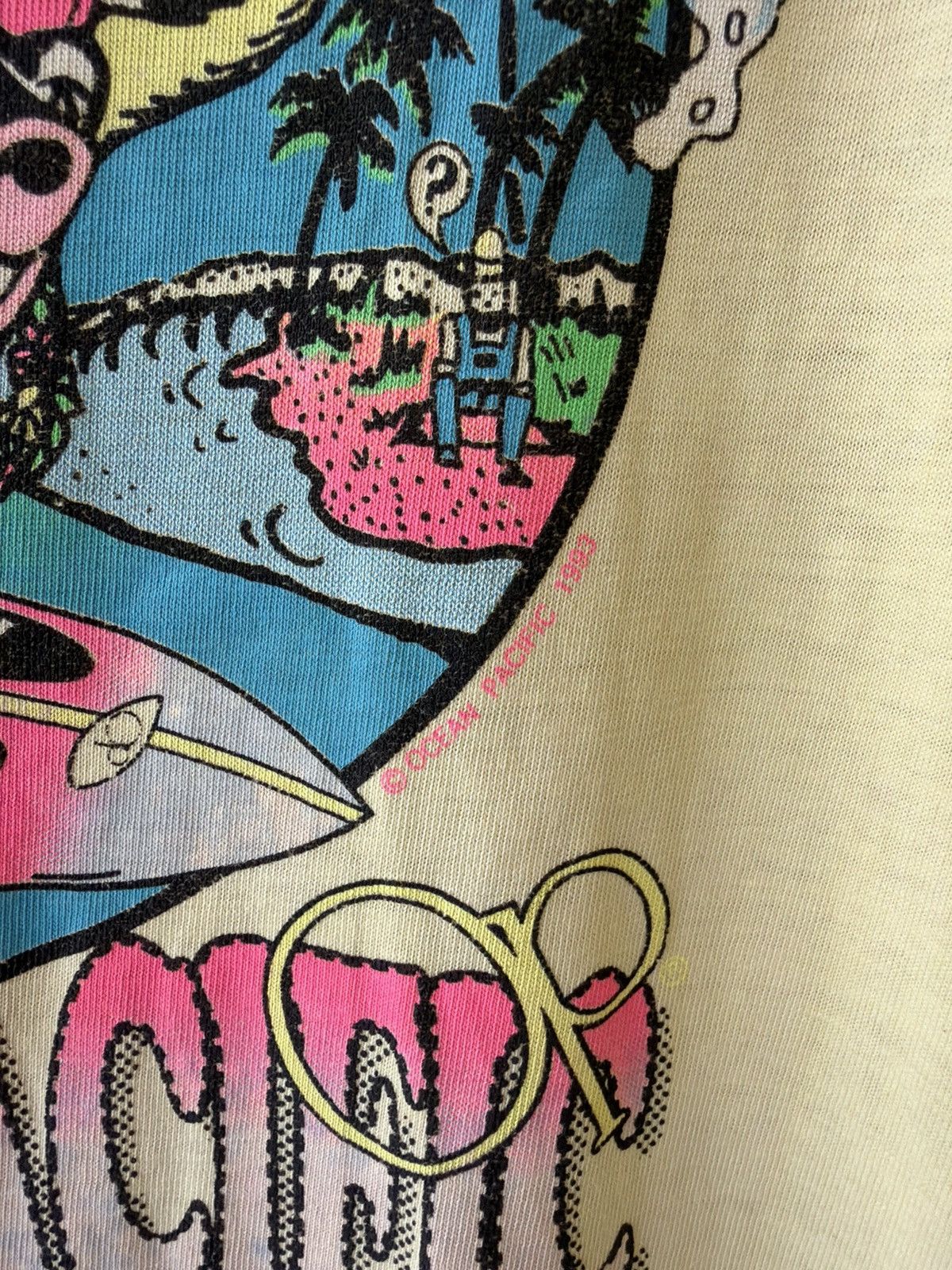 Ocean Pacific Vintage 90s Ocean Pacific OP "Cow Huna" Surfing Hawaii Ter Size US XL / EU 56 / 4 - 7 Thumbnail