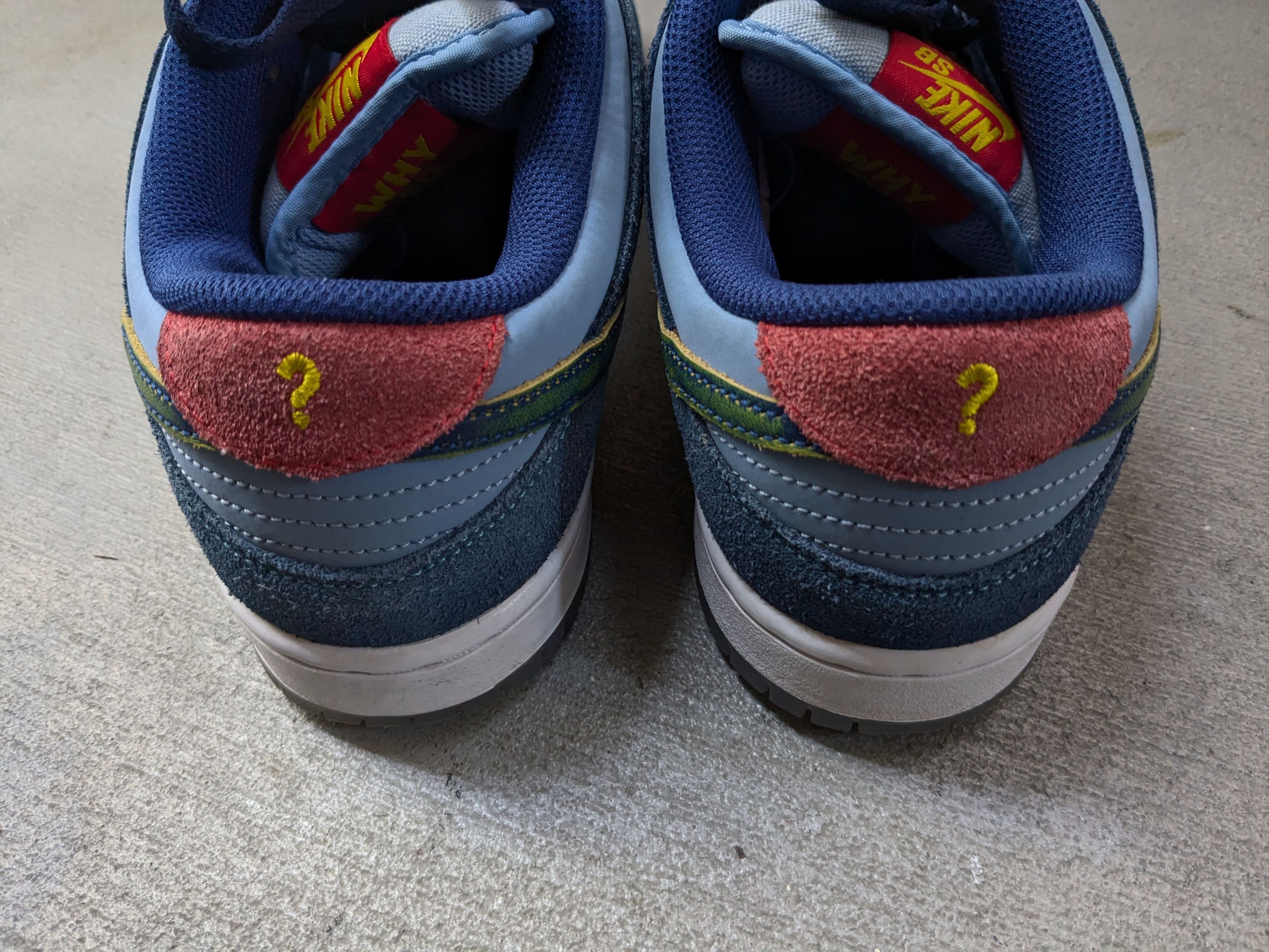 Nike Nike SB Dunk Low Pro Why So Sad? Blue Suede DX5549-400 Size US 8 / EU 41 - 17 Thumbnail