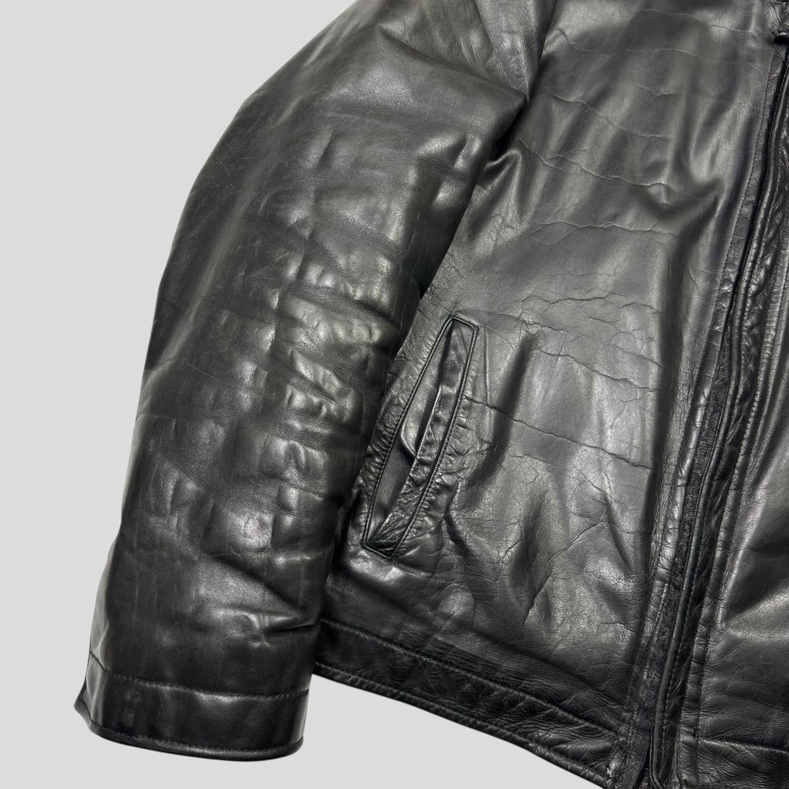 Neil Barrett Neil Barrett 00’s Textured Padded Leather Moto Jacket - L/ Size US L / EU 52-54 / 3 - 2 Thumbnail