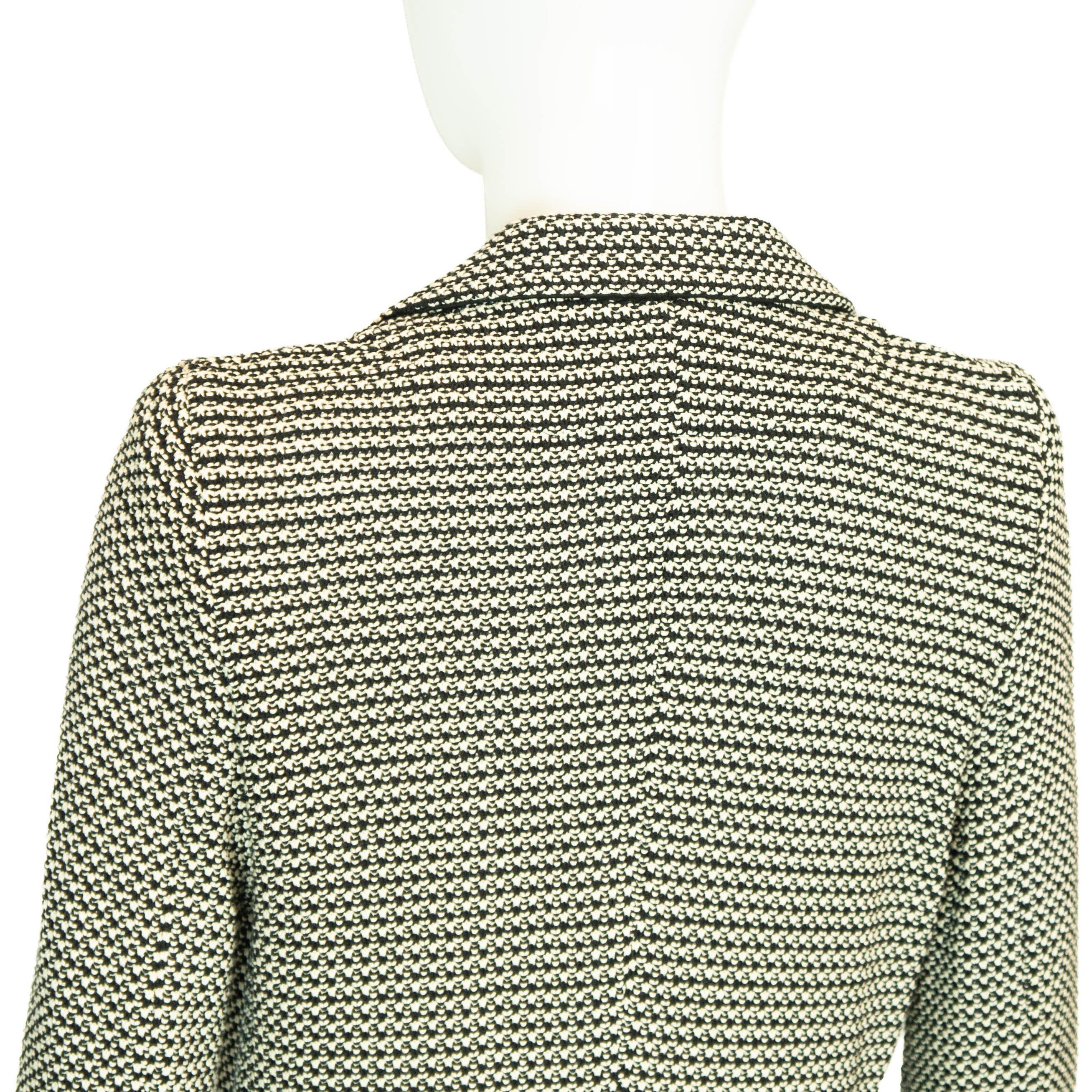Gerard Darel GERARD DAREL Black White Blazer Jacket Size M / US 6-8 / IT 42-44 - 5 Thumbnail
