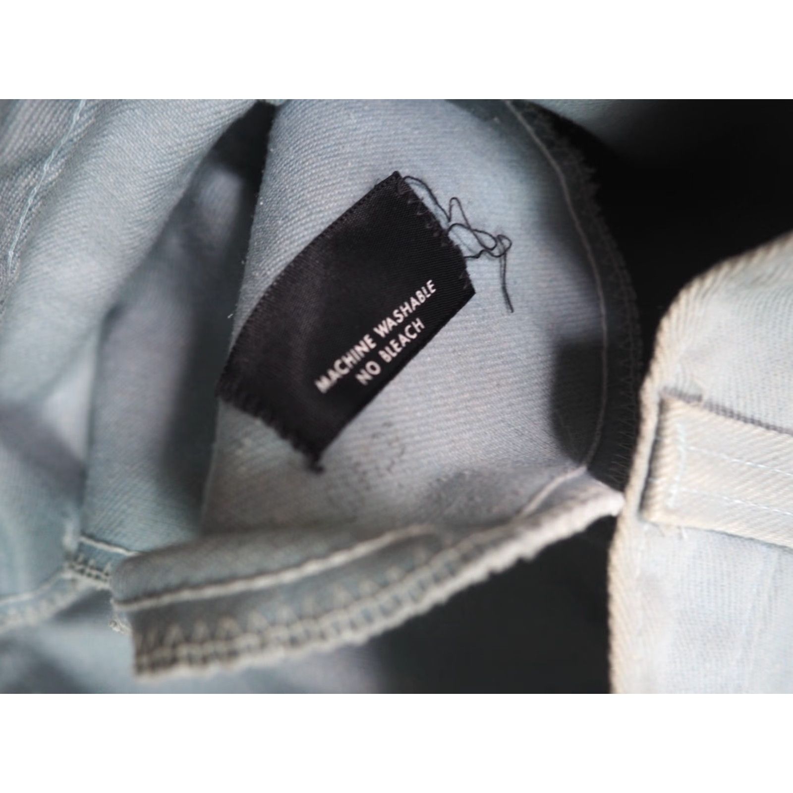Dickies VTG Dickies Light Blue Gray Distressed 1970s Talon Chino Pants 29x26 Grunge Look Jeans/ Pants Mens Womens Size US 29 - 6 Thumbnail