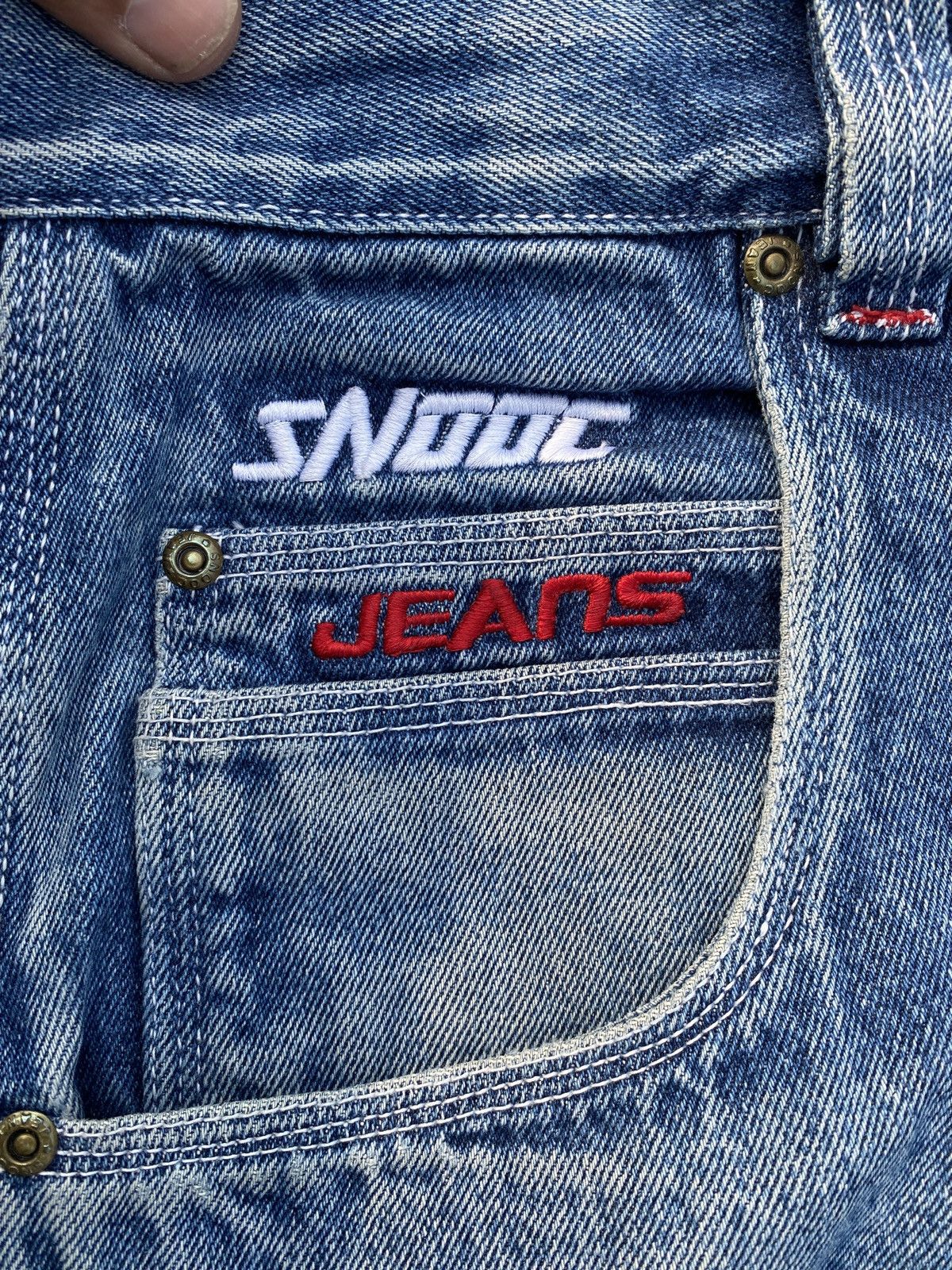 JNCO × Vintage Snooc Vintage Thrashed Hiphop jean Size US 32 / EU 48 - 11 Thumbnail