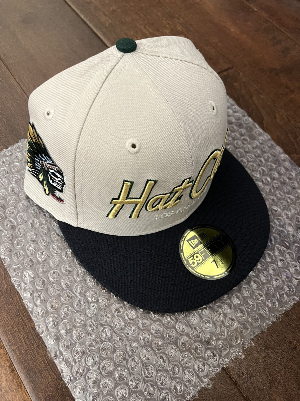 Hat Club 7 1/4 Hat Club New Era 59Fifty Los Angeles Patch Script Hat Size ONE SIZE - 2 Thumbnail