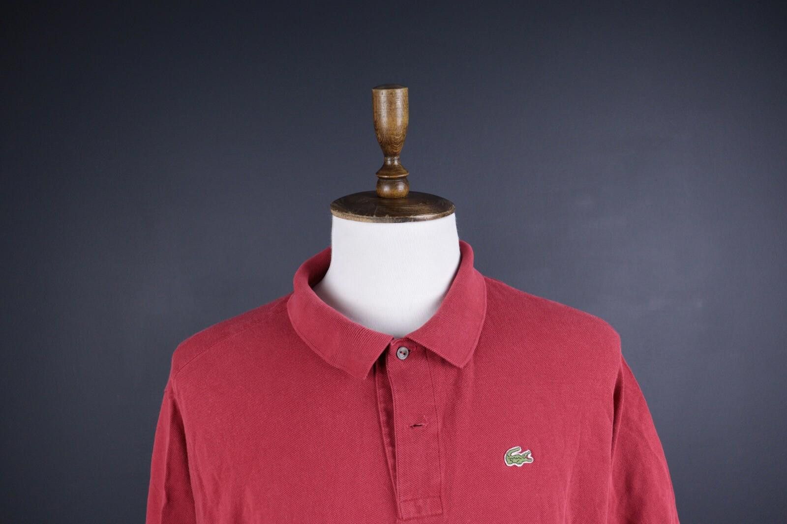 Lacoste Chemise Lacoste Red Summer Polo Shirt Size 8 / 3XL Size US XXL / EU 58 / 5 - 2 Thumbnail