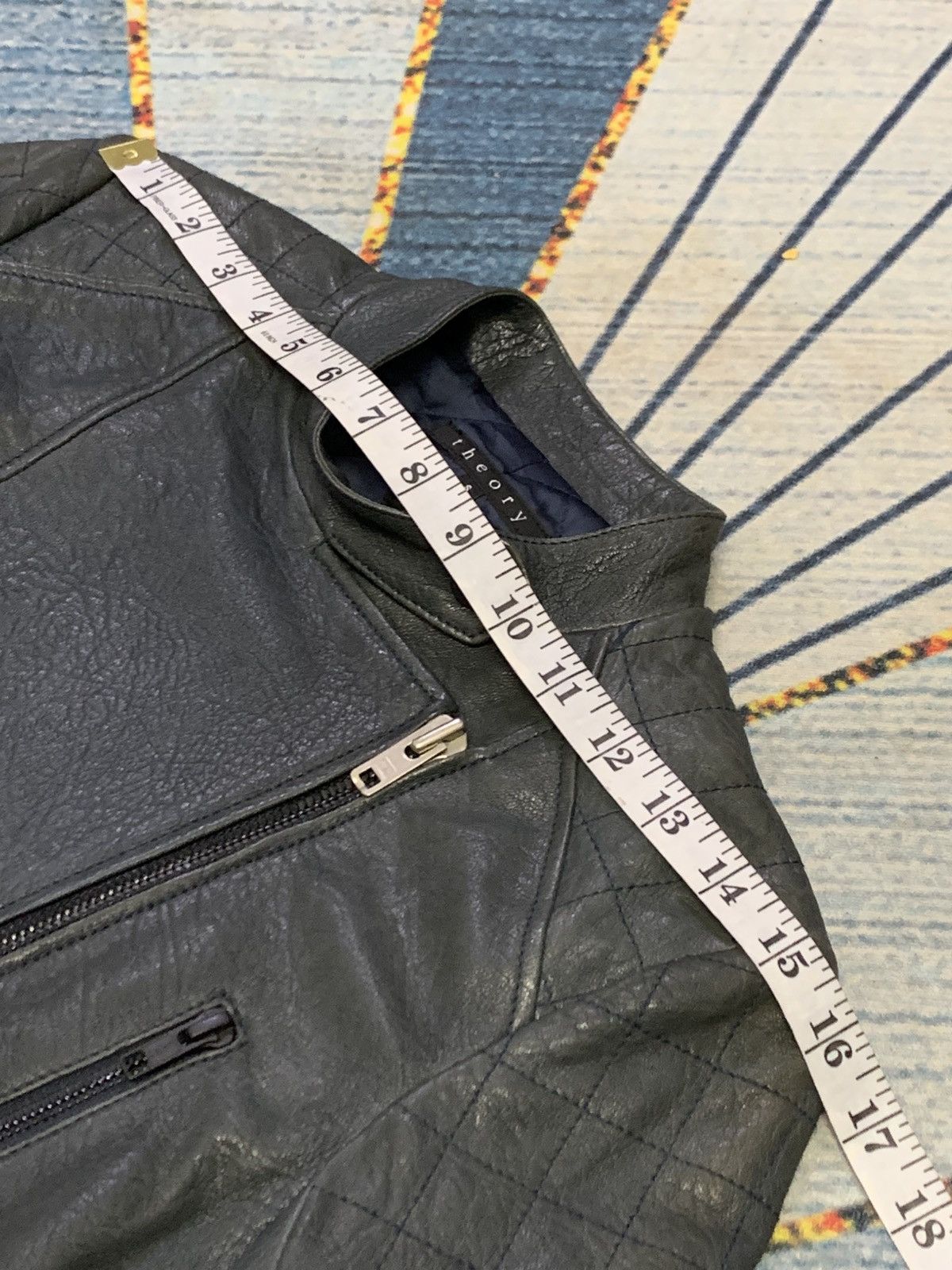 Theory THEORY Lamb Leather Zipper Jacket Size S / US 4 / IT 40 - 16 Thumbnail