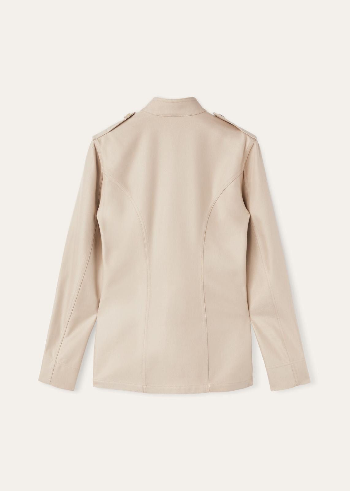 Loro Piana o1srvl11e0125 FAN6659 Ashley Cotton Jacket in Beige Size XS / US 0-2 / IT 36-38 - 2 Thumbnail