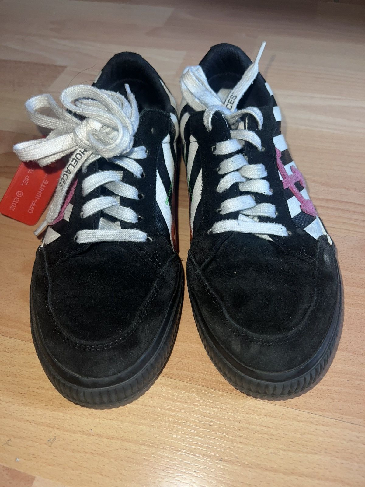 Off-White × Virgil Abloh OFF-WHITE vulc low black pink Size US 6 / IT 36 - 3 Thumbnail