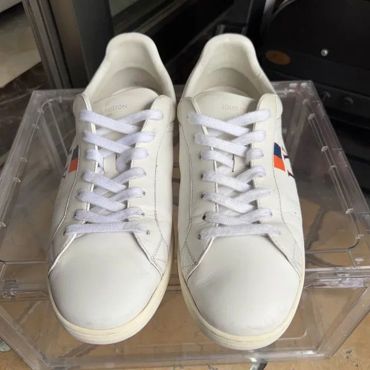 Louis Vuitton Louis Vuitton Orange and White Fashion Sneakers -2508 Size US 9.5 / EU 42-43 - 2 Thumbnail