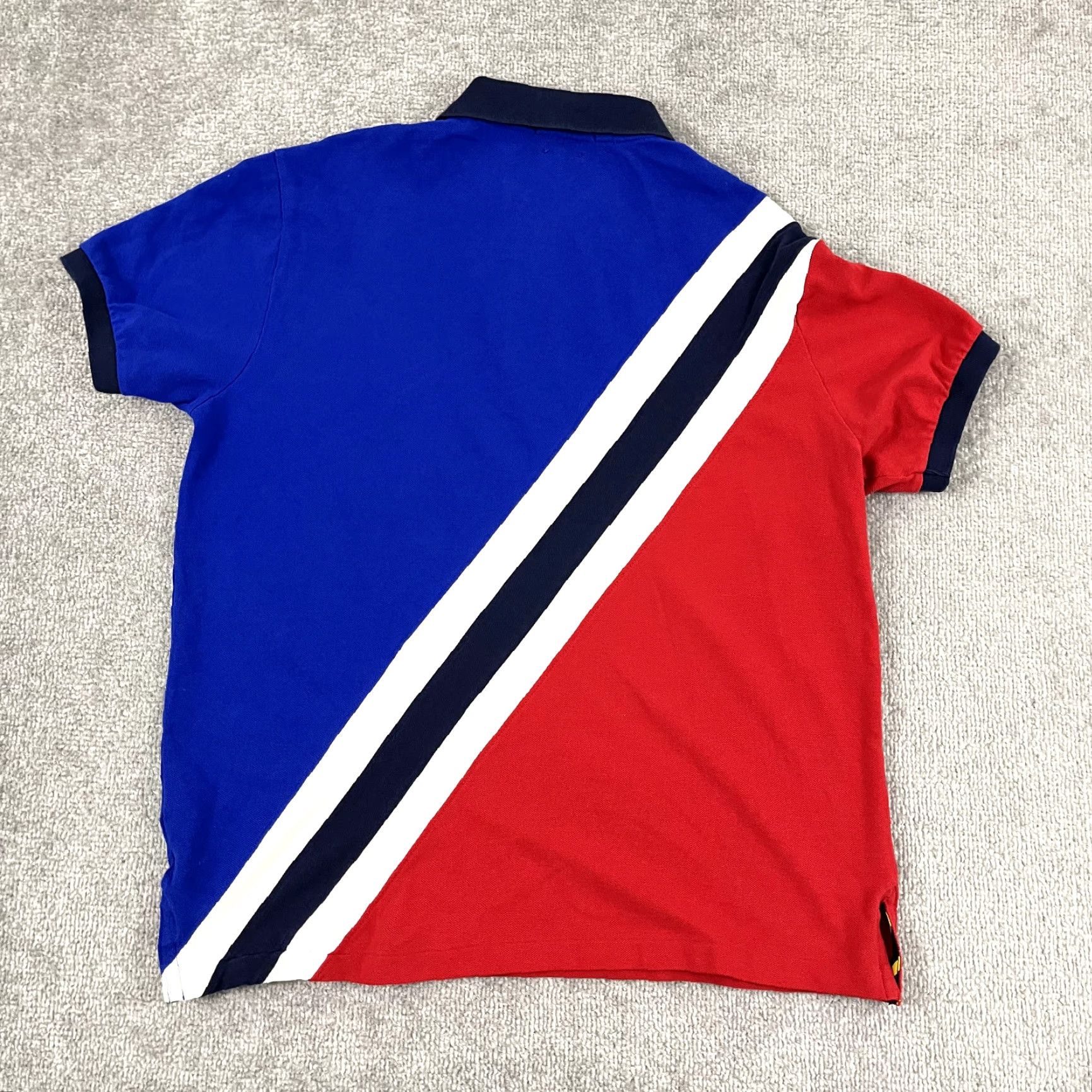 Polo Ralph Lauren VINTAGE Polo Ralph Lauren Polo Shirt Mens Large Red White Blue Embroidered Logo Casual Size US L / EU 52-54 / 3 - 7 Thumbnail