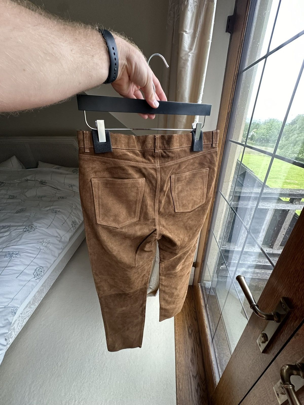 Saint Laurent Paris SS20 $3k+ 🤑 Saint Laurent suede leather pants trousers Size US 30 / EU 46 - 21 Thumbnail