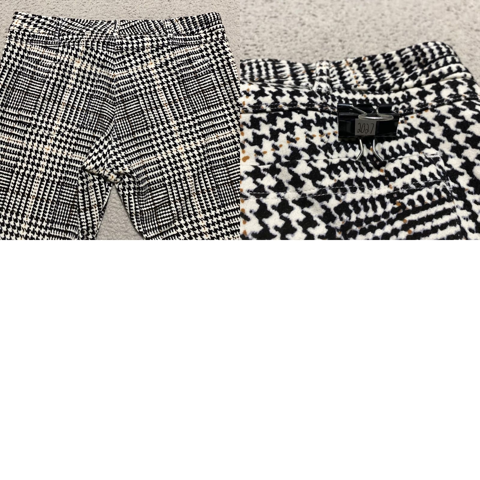 J.McLaughlin J. Mclaughlin Womens Pants Black Plaid Slim Ankle Low Rise Pockets sz 6 Size 28" / US 6 / IT 42 - 9 Thumbnail