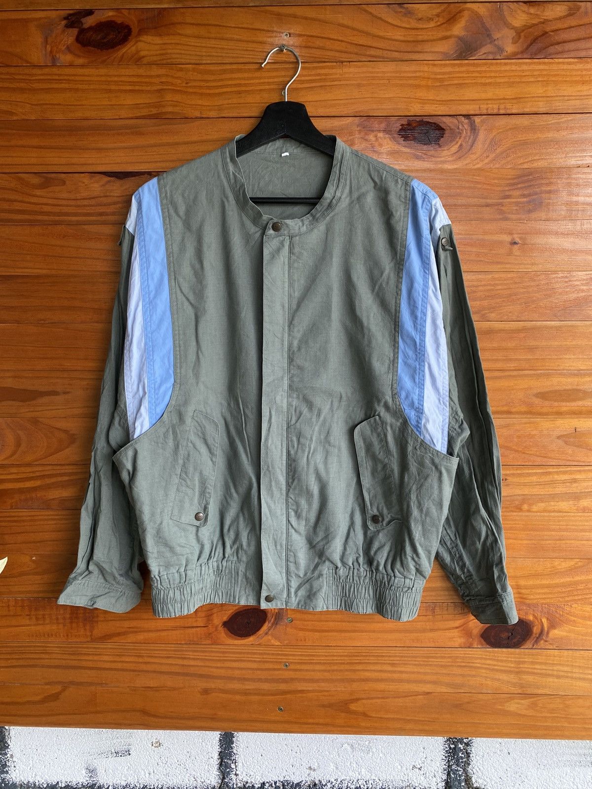 Lancel Vintage LANCEL Paris Utility Jacket Olive Green Panel Design Size US L / EU 52-54 / 3 - 4 Thumbnail