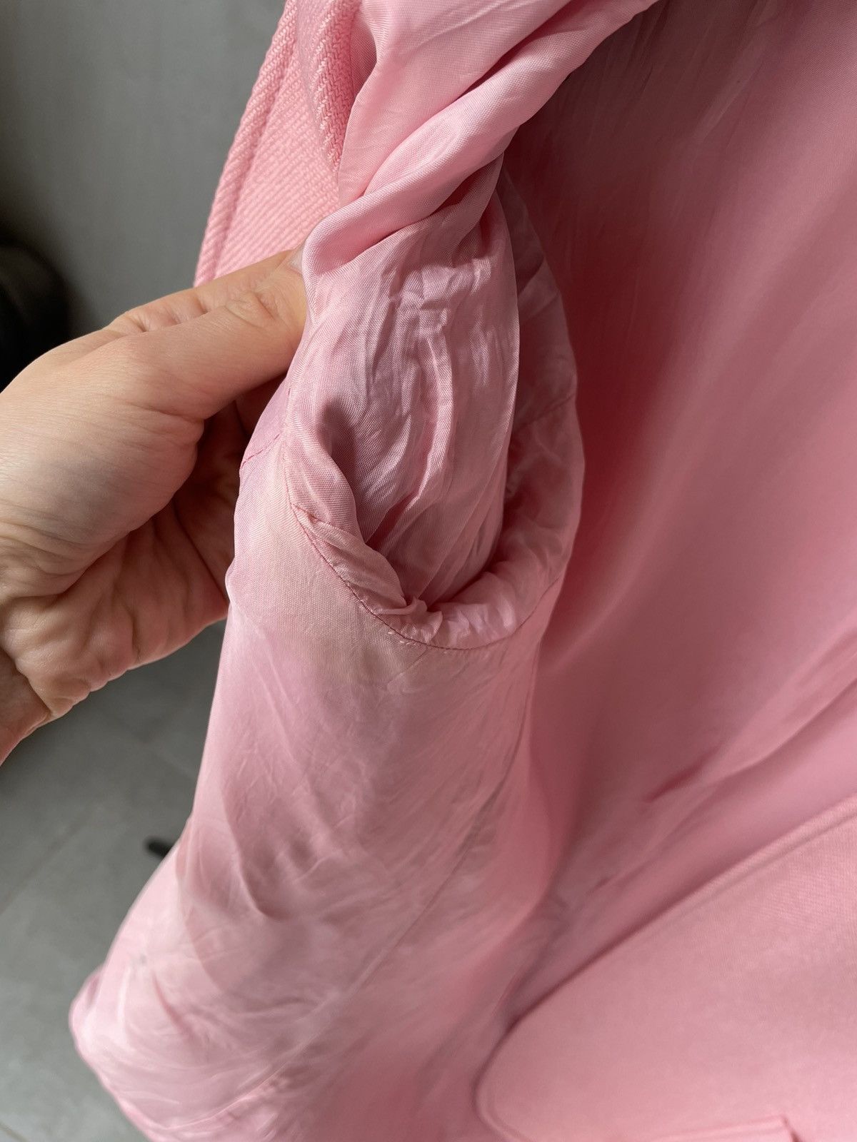 Escada Vintage Escada Piacenza Cashmere Silk Jacket Pink Size S / US 4 / IT 40 - 10 Thumbnail