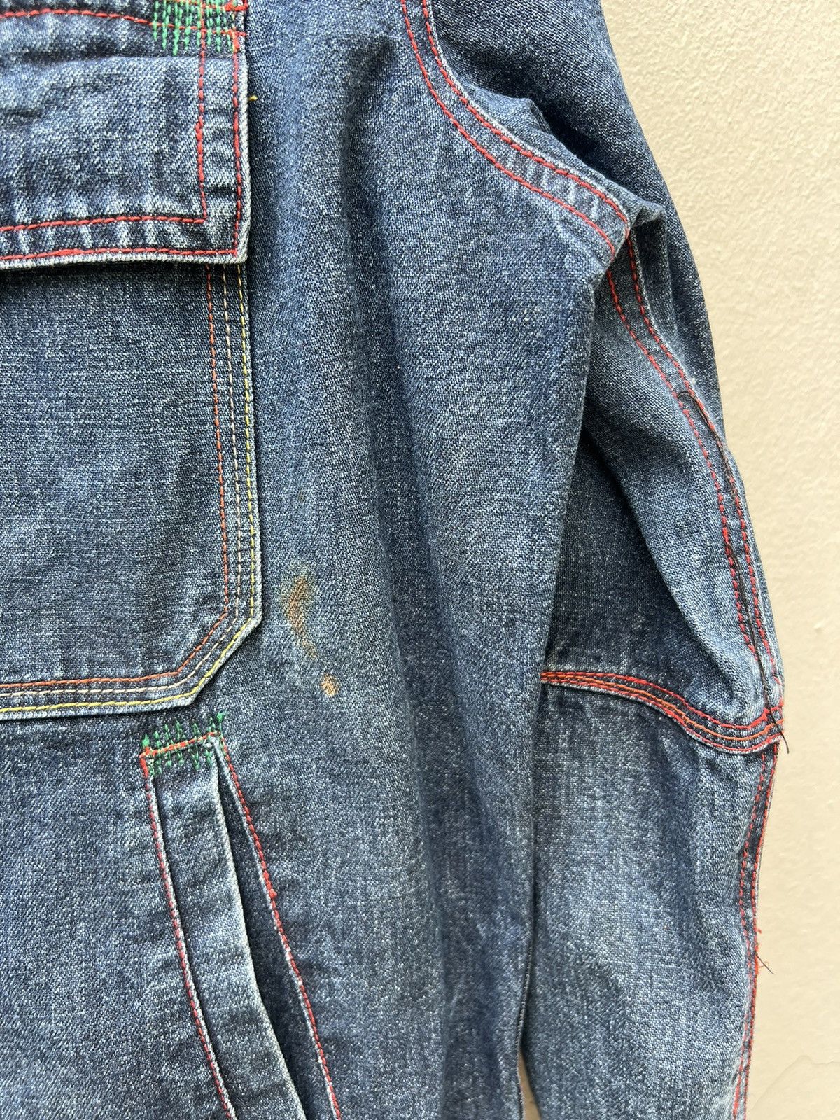 Marithe + Francois Girbaud Vintage MFG Distressed Oversized Denim Jacket Size US XL / EU 56 / 4 - 12 Thumbnail