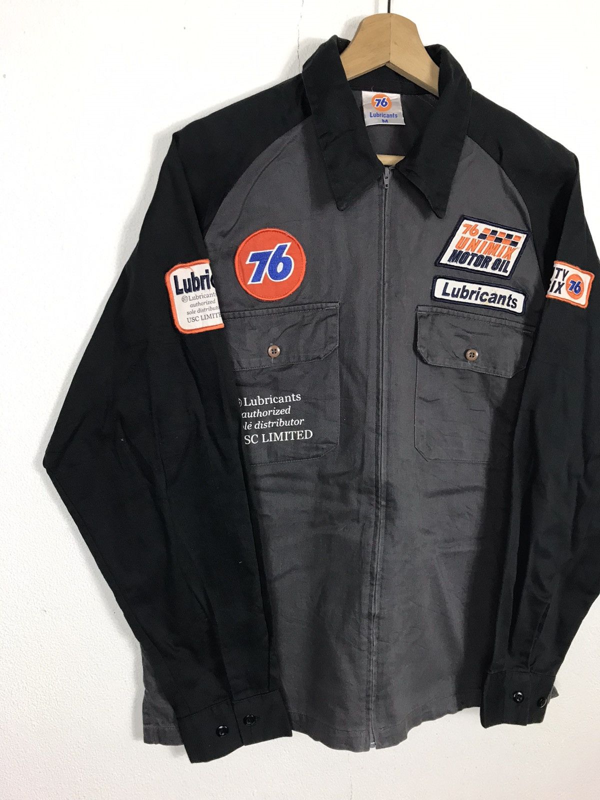 Japanese Brand × Vintage Vintage Required 76 Lubricants Zipper Long Sleeve Shirt Size US M / EU 48-50 / 2 - 3 Thumbnail