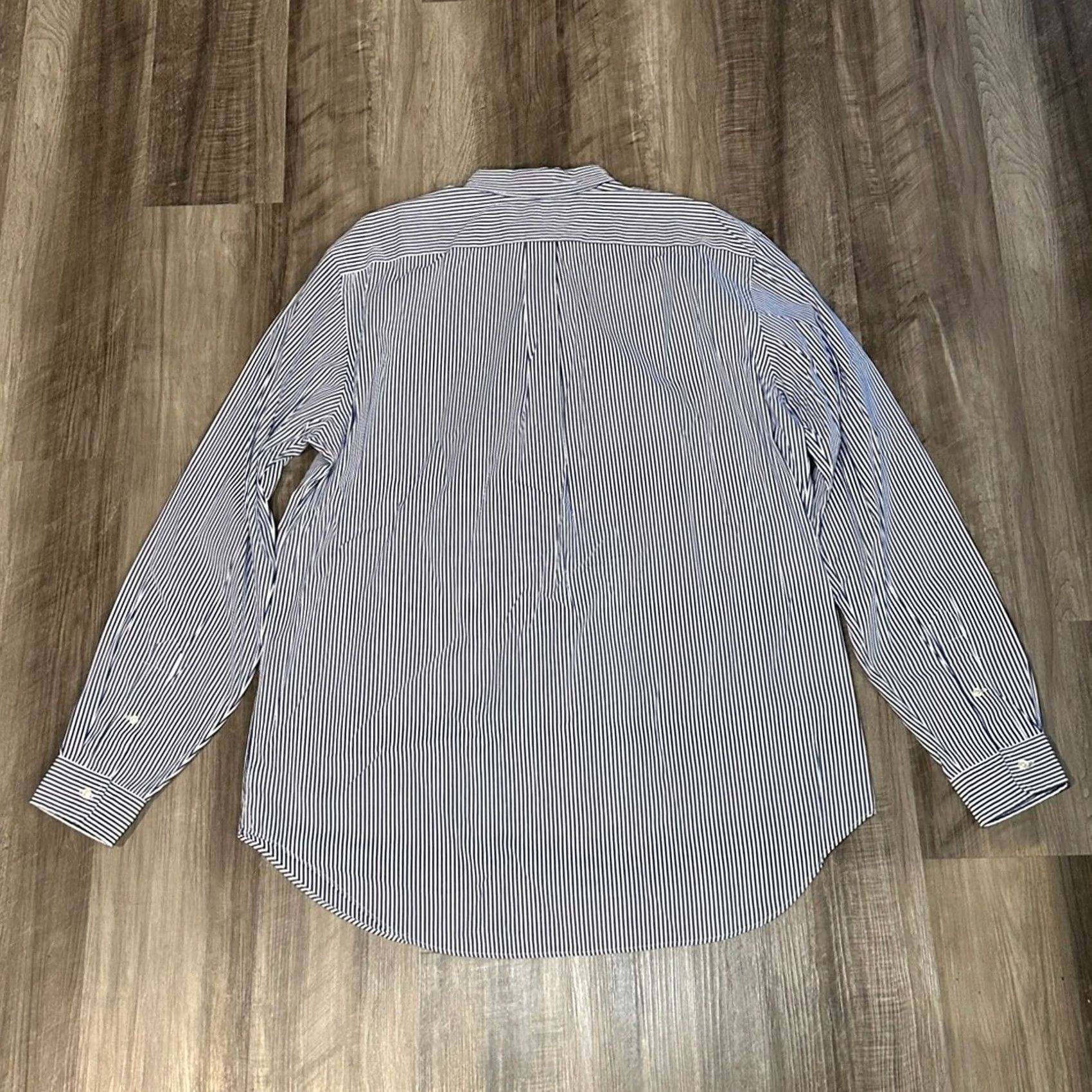Ralph Lauren Ralph Lauren Button Down Shirt Classic Fit Striped Long Sleeve Blue XLT Men Size US XL / EU 56 / 4 - 3 Thumbnail