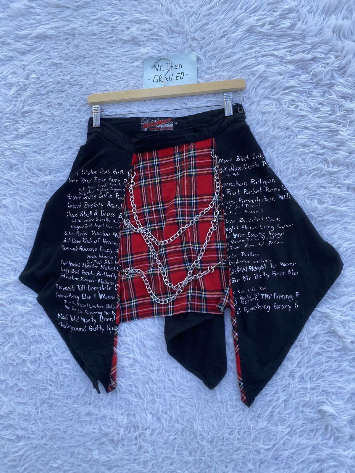 Japanese Brand Rare Vintage Anarchyism Keystation Japanese Brand Skirt Size 29" - 3 Thumbnail