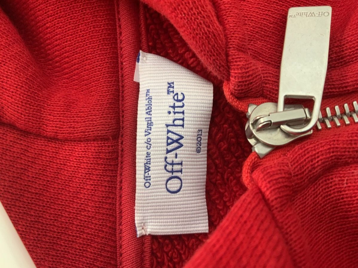 Off-White Off-White red scorpion patch hoodie Size US S / EU 44-46 / 1 - 10 Thumbnail