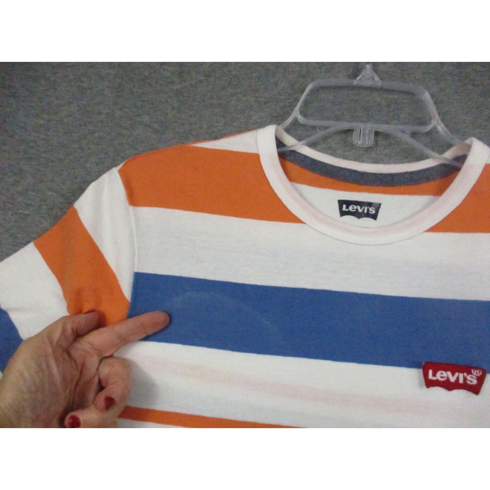 Levi's Levi's Logo Shirt Medium Men's Multicolor Striped Short Sleeve T-Shirt Size US M / EU 48-50 / 2 - 5 Thumbnail