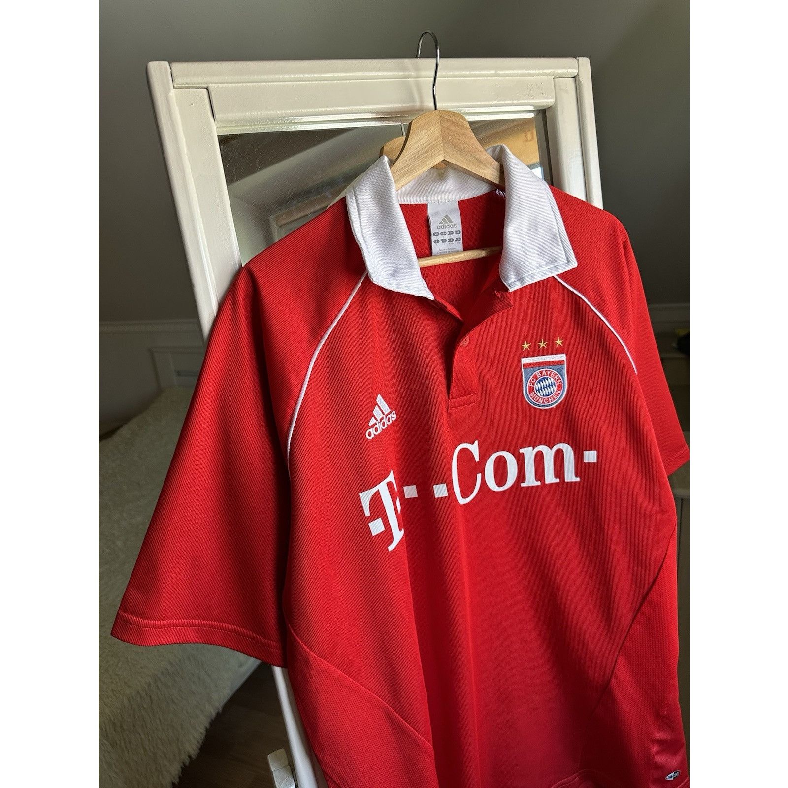 Adidas BAYERN MUNICH 2005 2006 HOME FOOTBALL SHIRT SOCCER JERSEY AD Size US L / EU 52-54 / 3 - 5 Thumbnail