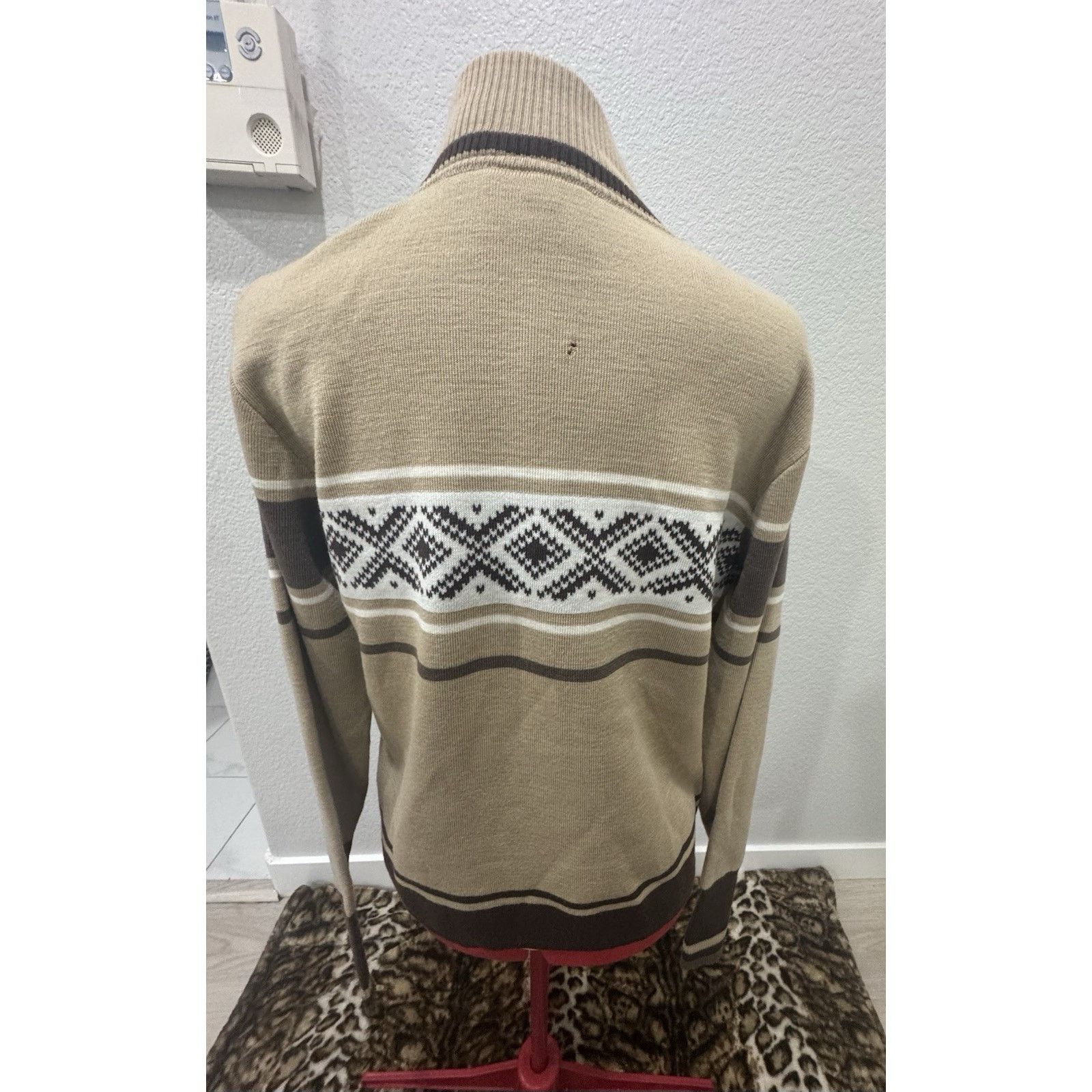 Dale Of Norway Dale of Norway Wool Half Zip Sweater Beige/brown Sz Large Size L / US 10 / IT 46 - 3 Thumbnail