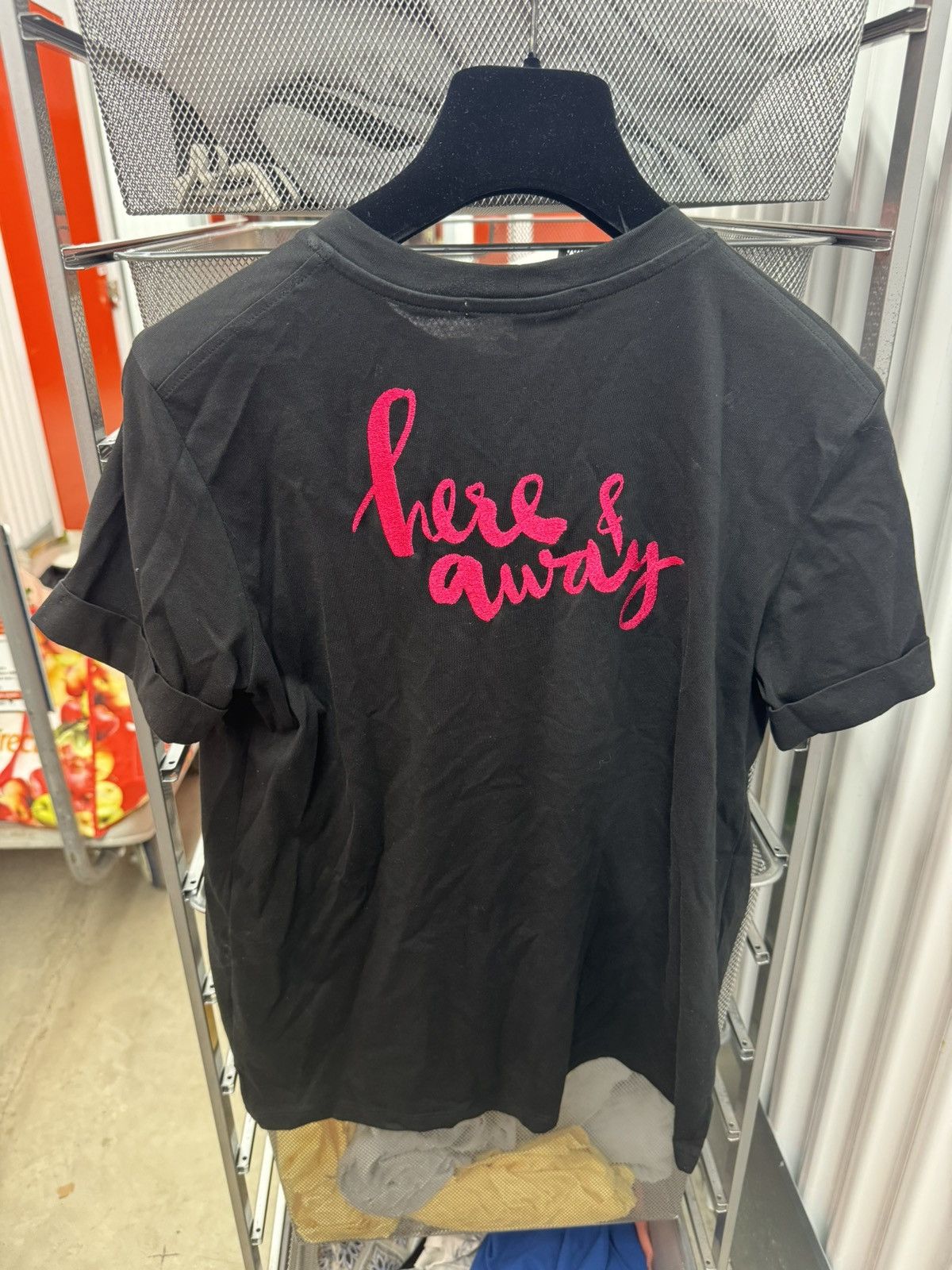Maje Maje T-Shirt Black Pink Embroidered Paris Here & Away Size 1 Size S / US 4 / IT 40 - 4 Thumbnail