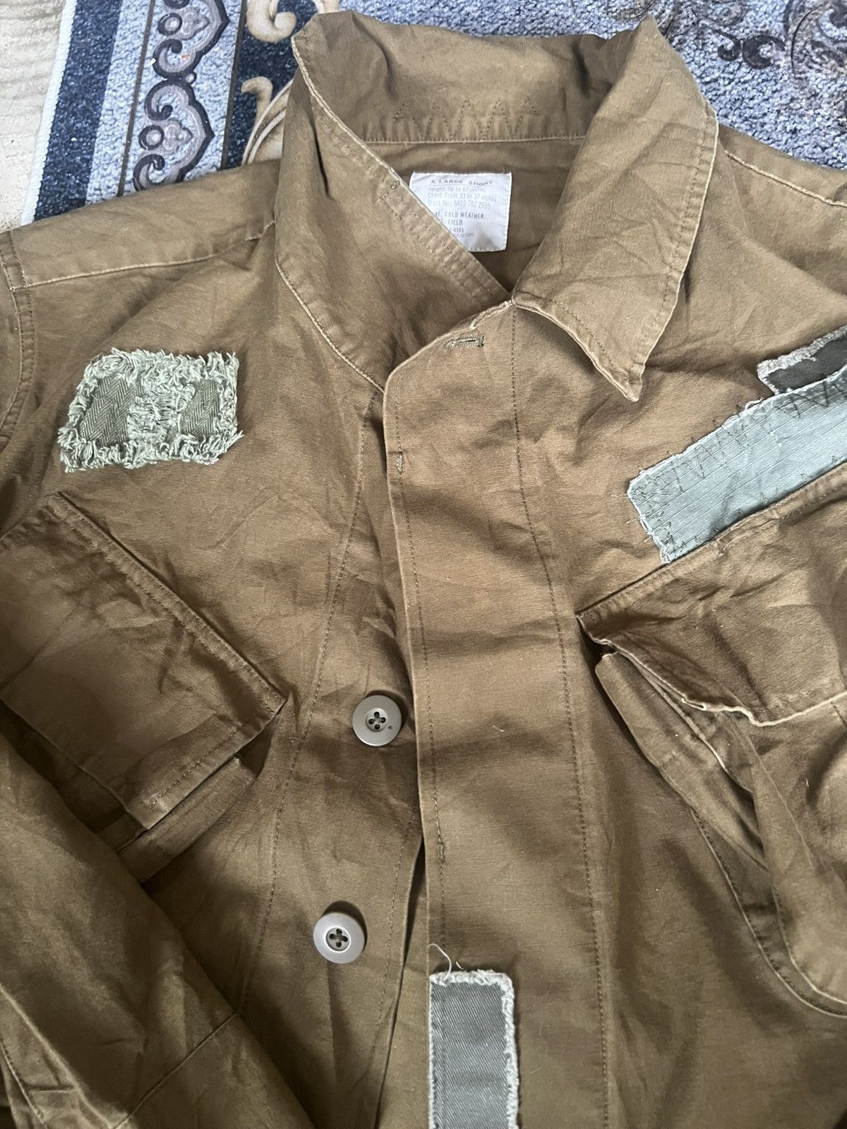 Japanese Brand Houston Distressed Boro Patchwork Military Jungle Fatigue Size US L / EU 52-54 / 3 - 20 Thumbnail