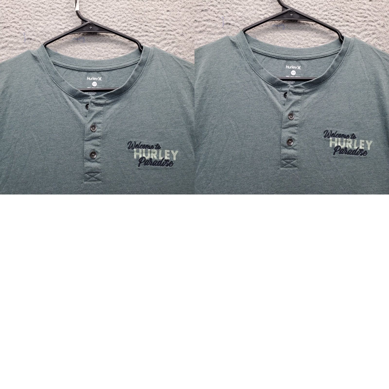 Hurley Hurley Paradise Henley Shirt Mens S Green Long Sleeve Regular Fit Pullover Size US S / EU 44-46 / 1 - 8 Thumbnail