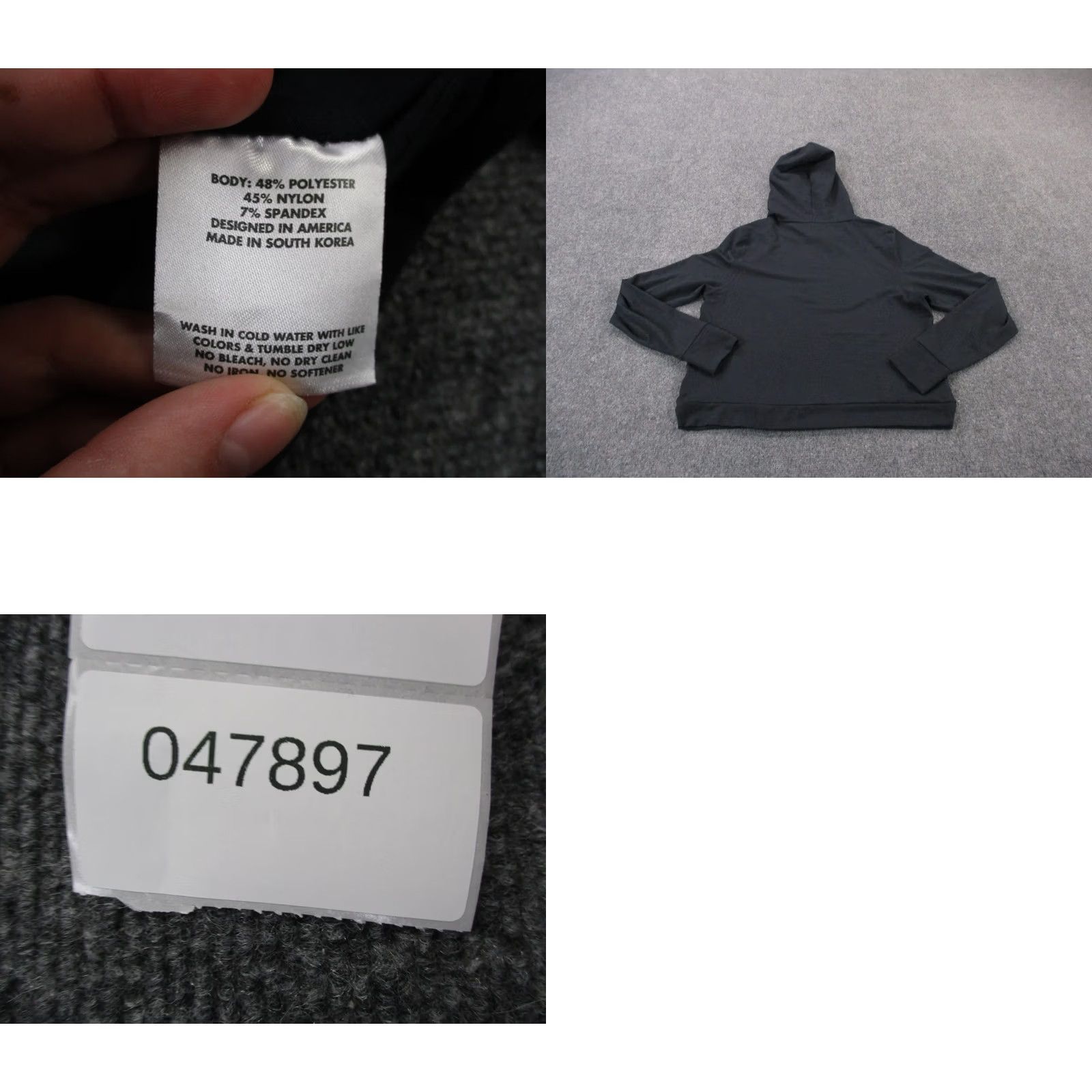 Vintage Rhoback Hoodie Womens M Black Tempo Performance Pullover Nike-Style? Size M / US 6-8 / IT 42-44 - 9 Thumbnail