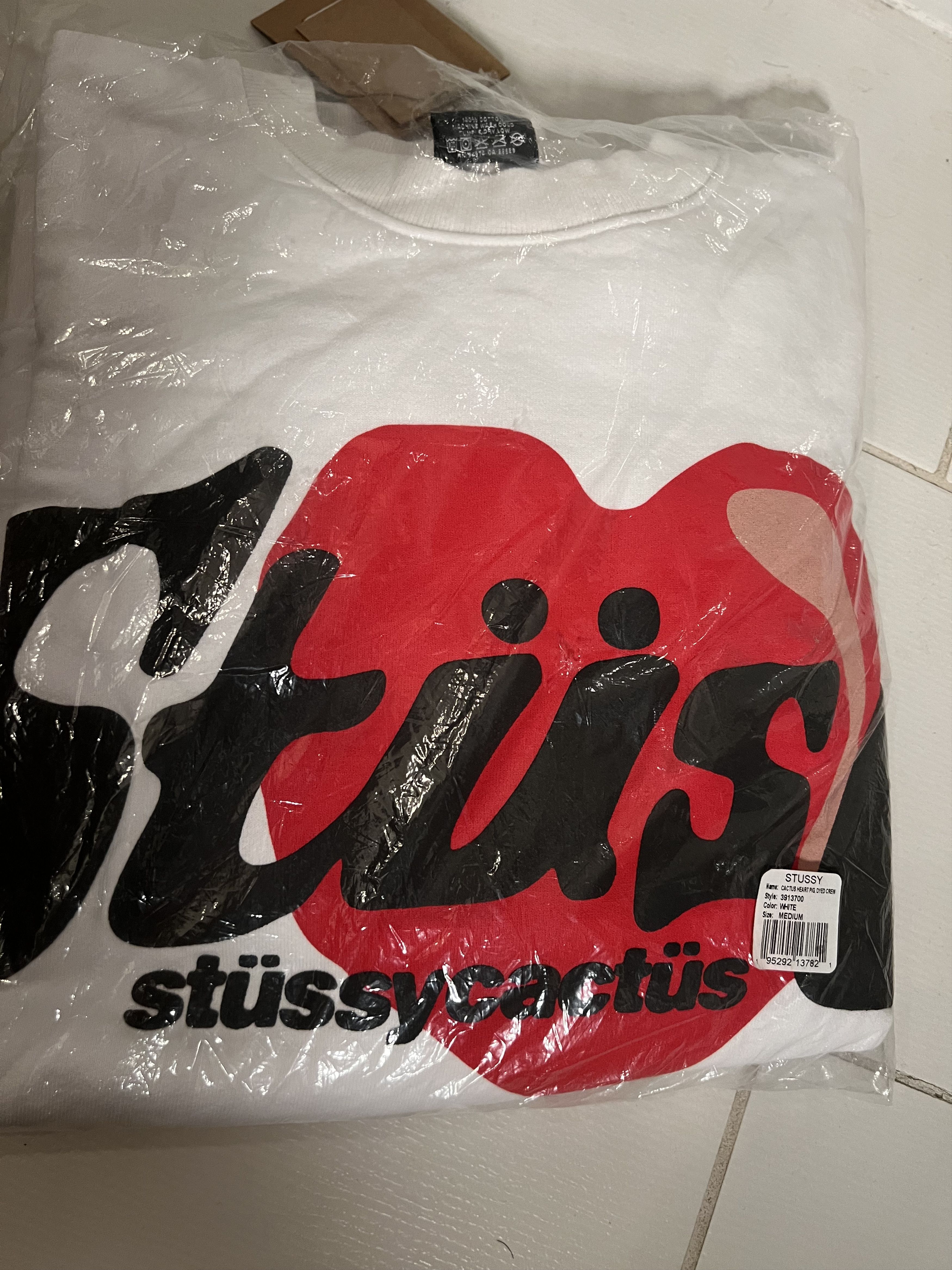 Cactus Plant Flea Market × Stussy White Sweatshirt Size US M / EU 48-50 / 2 - 1 Preview