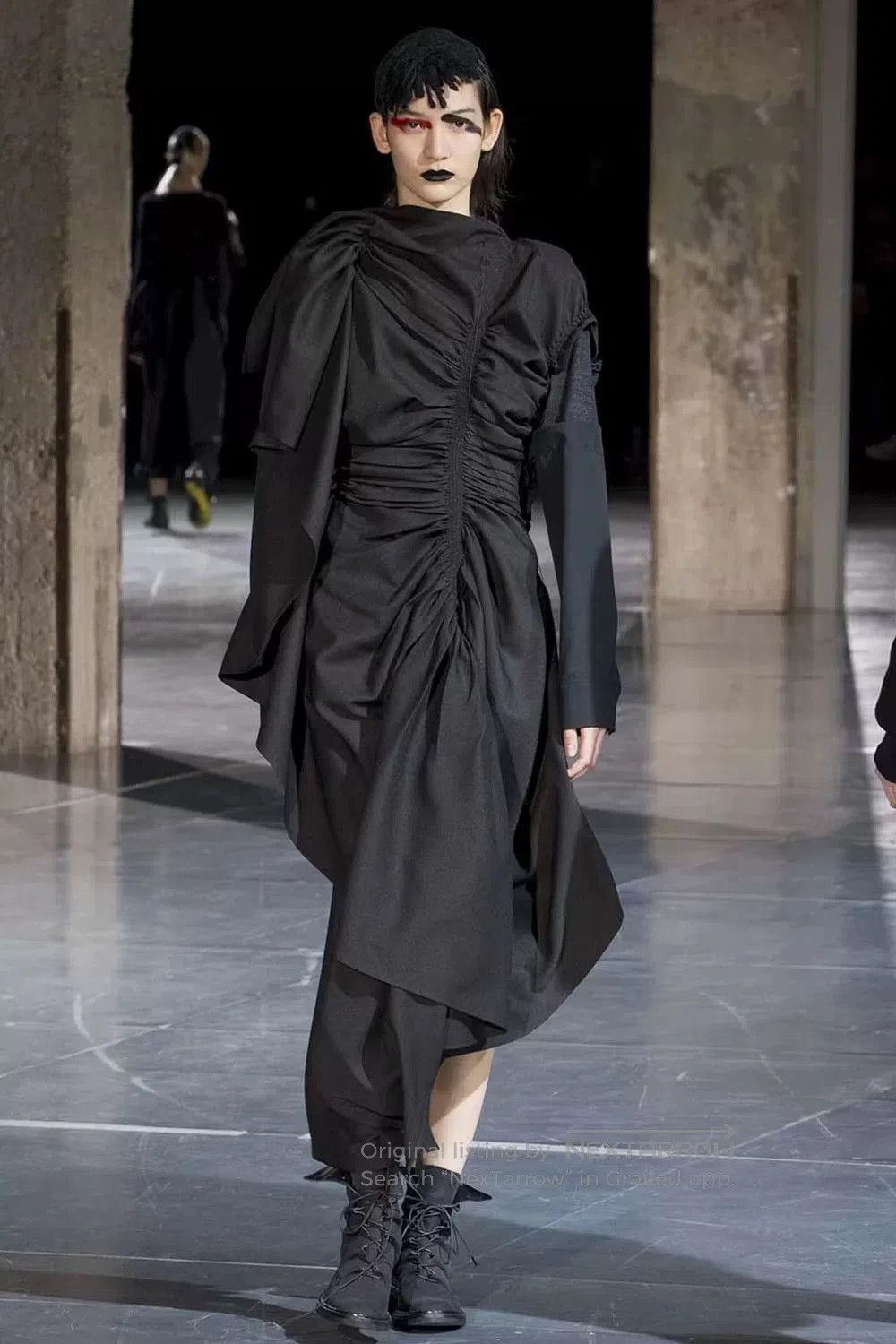 Yohji Yamamoto Stunning Yohji Yamamoto Black Dress. Size M / US 6-8 / IT 42-44 - 3 Thumbnail