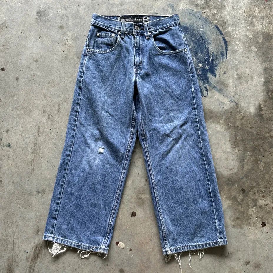 Levi's Vintage Levi's Silver Tab Wide Leg Denim Jeans Size 26" / US 2 / IT 38 - 4 Thumbnail