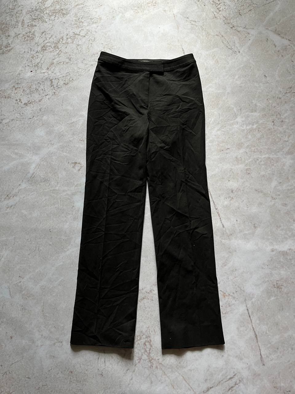 Versace × Vintage Vintage Versace Classic Black Cotton Flared Trousers Pants Size 27" / US 4 / IT 40 - 1 Thumbnail
