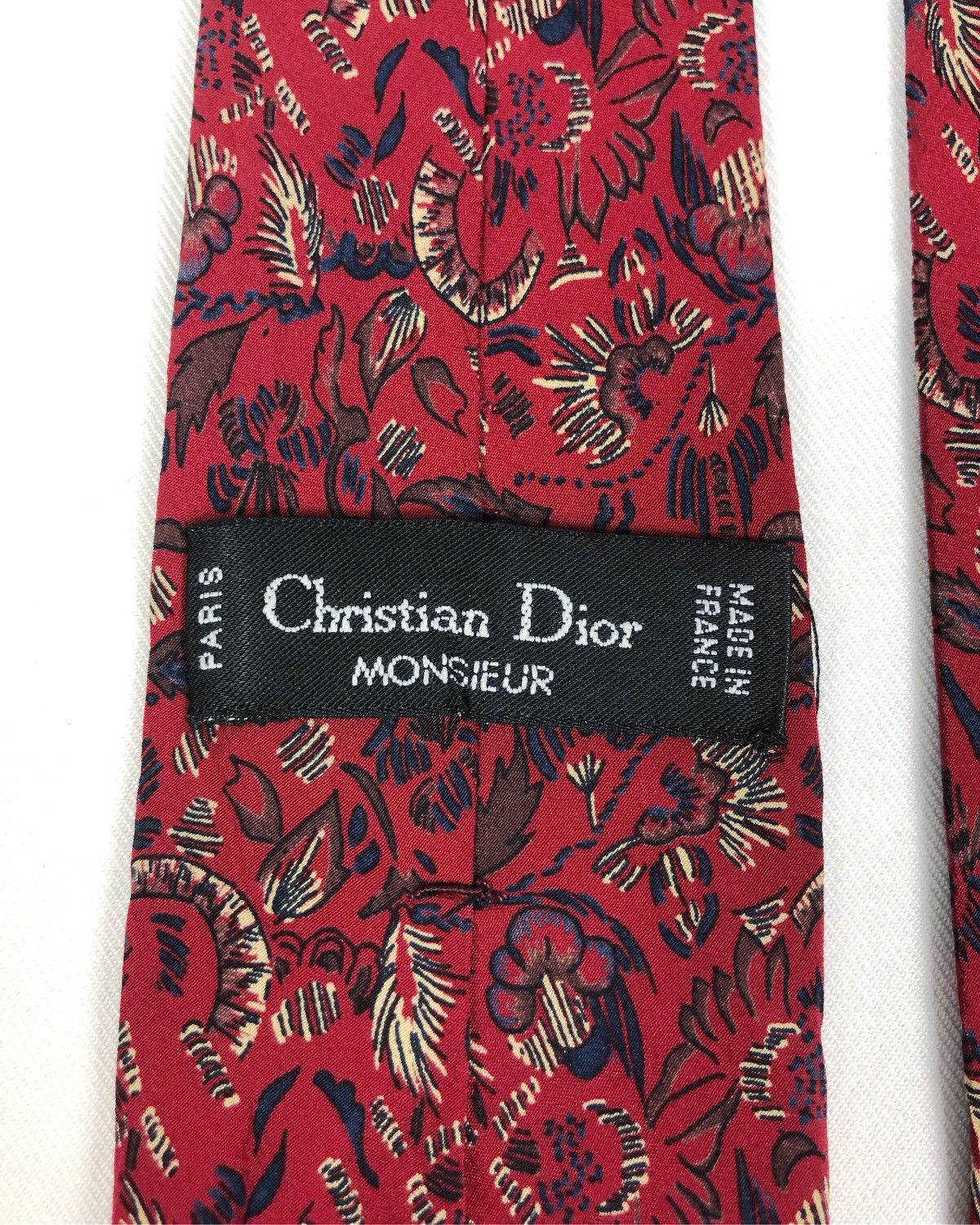 Christian Dior Monsieur Rare Vintage Christian Dior Monseiur Abstract Silk Tie Size ONE SIZE - 7 Thumbnail