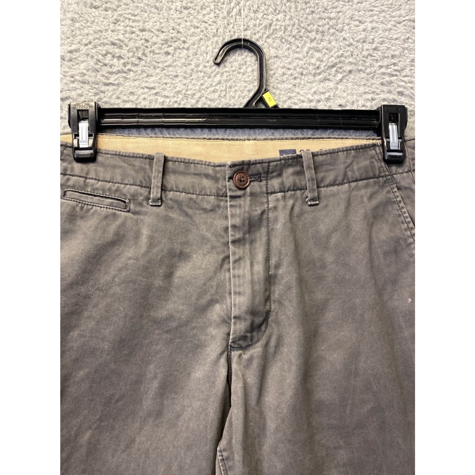 Gap GAP Chino Pants Men's Slim Fit 32x30 Gray Flat Front Size US 32 / EU 48 - 2 Thumbnail