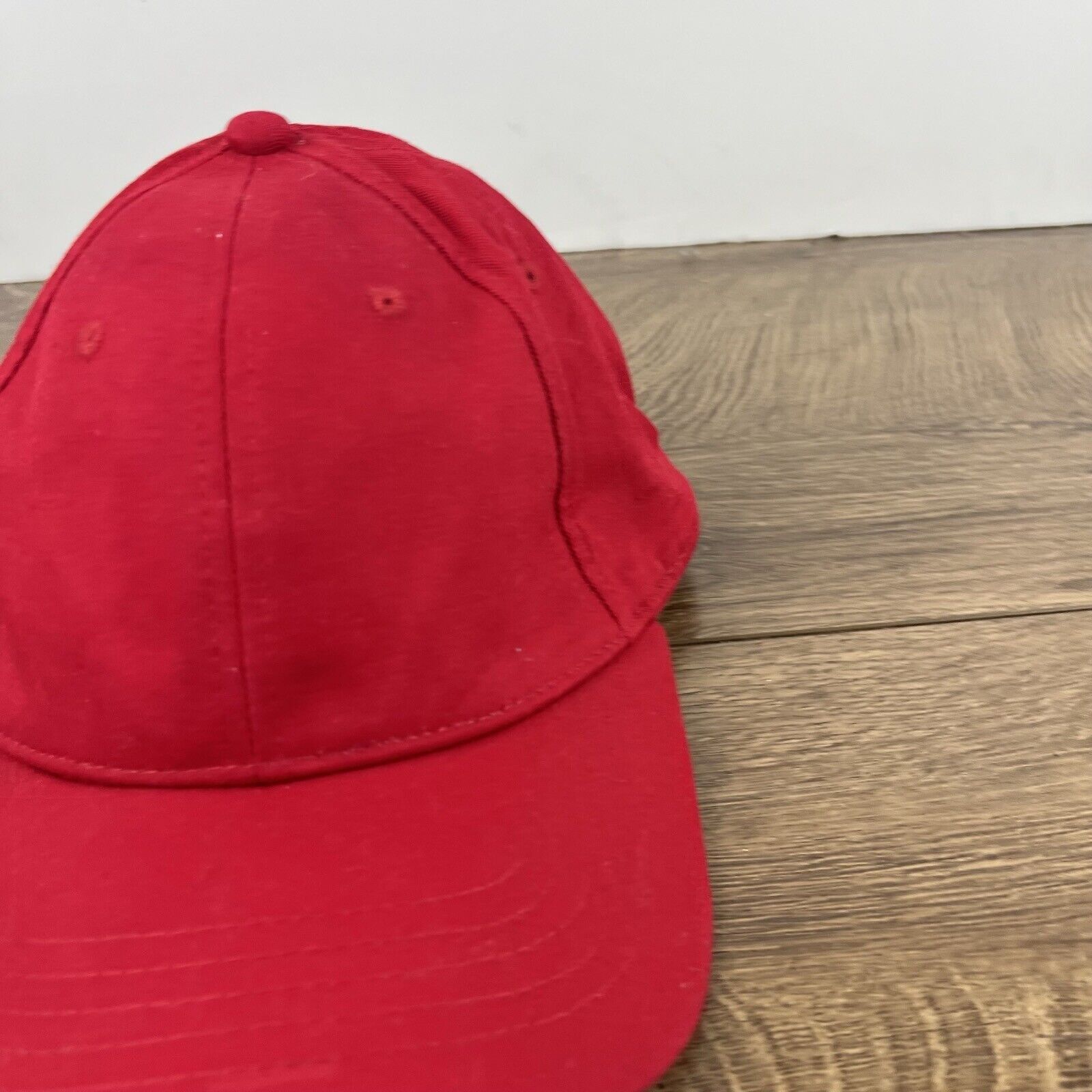 Other Plain Red Baseball Hat Red Hat Adjustable Hat Red Adult Hat Size ONE SIZE - 7 Thumbnail