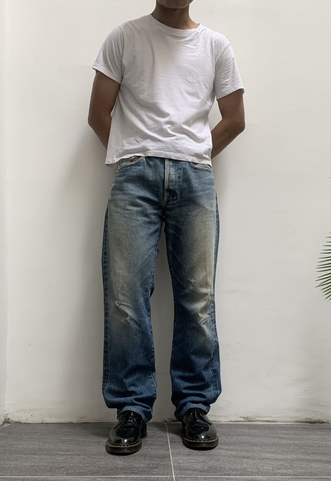 Kapital Heavily Washed Denim Jeans Size US 31 - 1 Thumbnail