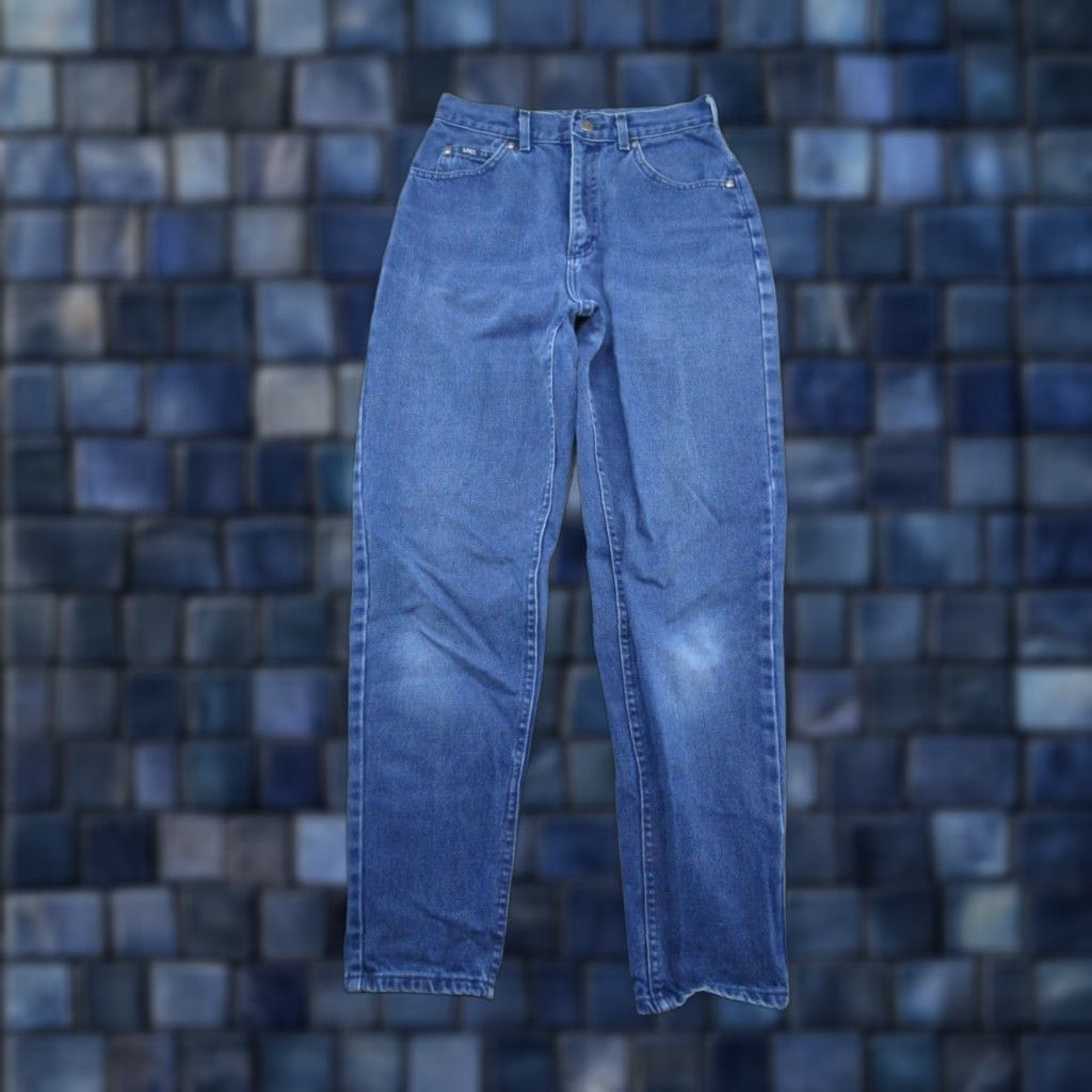 Lee VINTAGE 90's Lee Women's High Rise Mom Blue Denim Jeans Size 8 Med USA Made Size 30" / US 8 / IT 44 - 1 Thumbnail