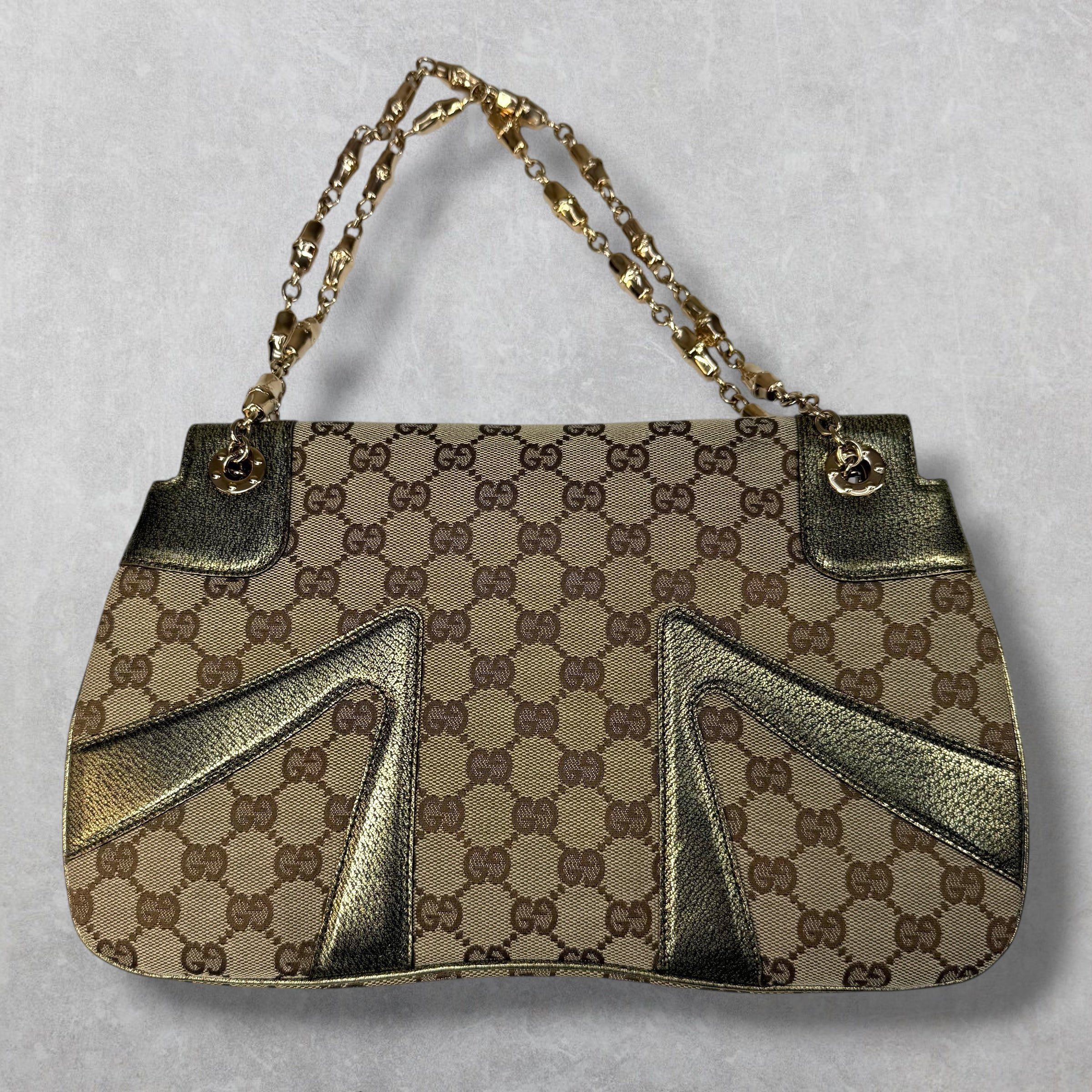 Gucci Gucci GG Canvas Jeweled Dragon Shoulder Bag Size ONE SIZE - 2 Thumbnail