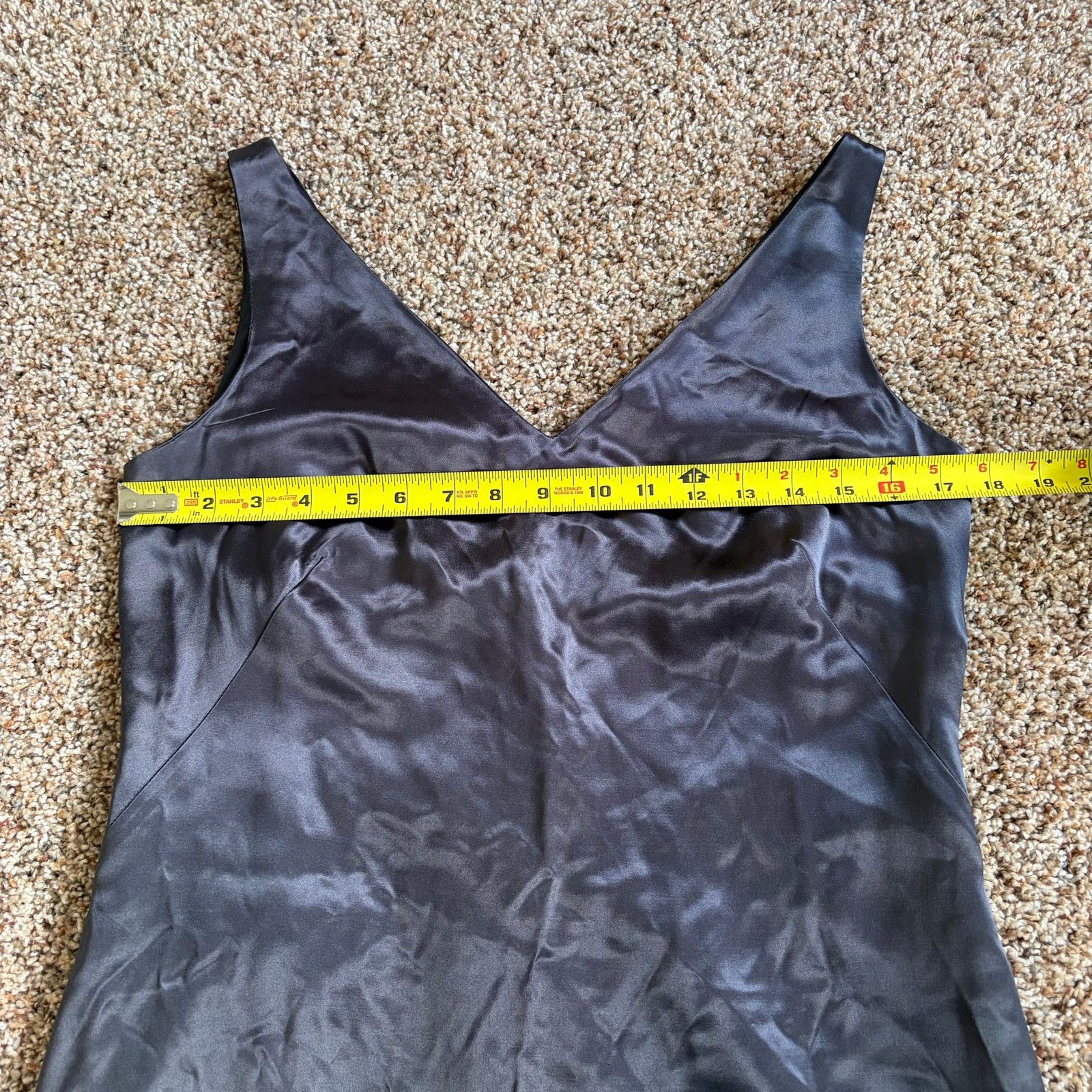 Gap Gap Satin Mini Dress NWT Womens 6 Black Sleeveless V-Neck Size M / US 6-8 / IT 42-44 - 2 Thumbnail