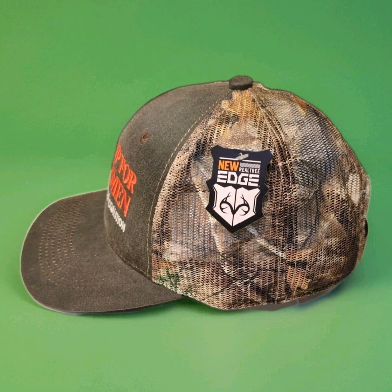 Port Authority Port Authority Hat Adjustable Brown Strapback Camouflage Canvas Cotton Nylon American Conservation Coalition Sports Logo Mens Size ONE SIZE - 5 Thumbnail