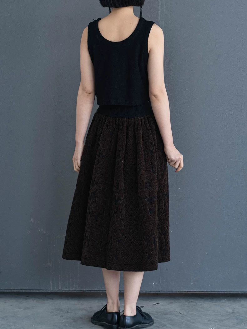 Kenzo KENZO Brown embossed fleece half dress Size 25" / US 0 / IT 36 - 8 Thumbnail