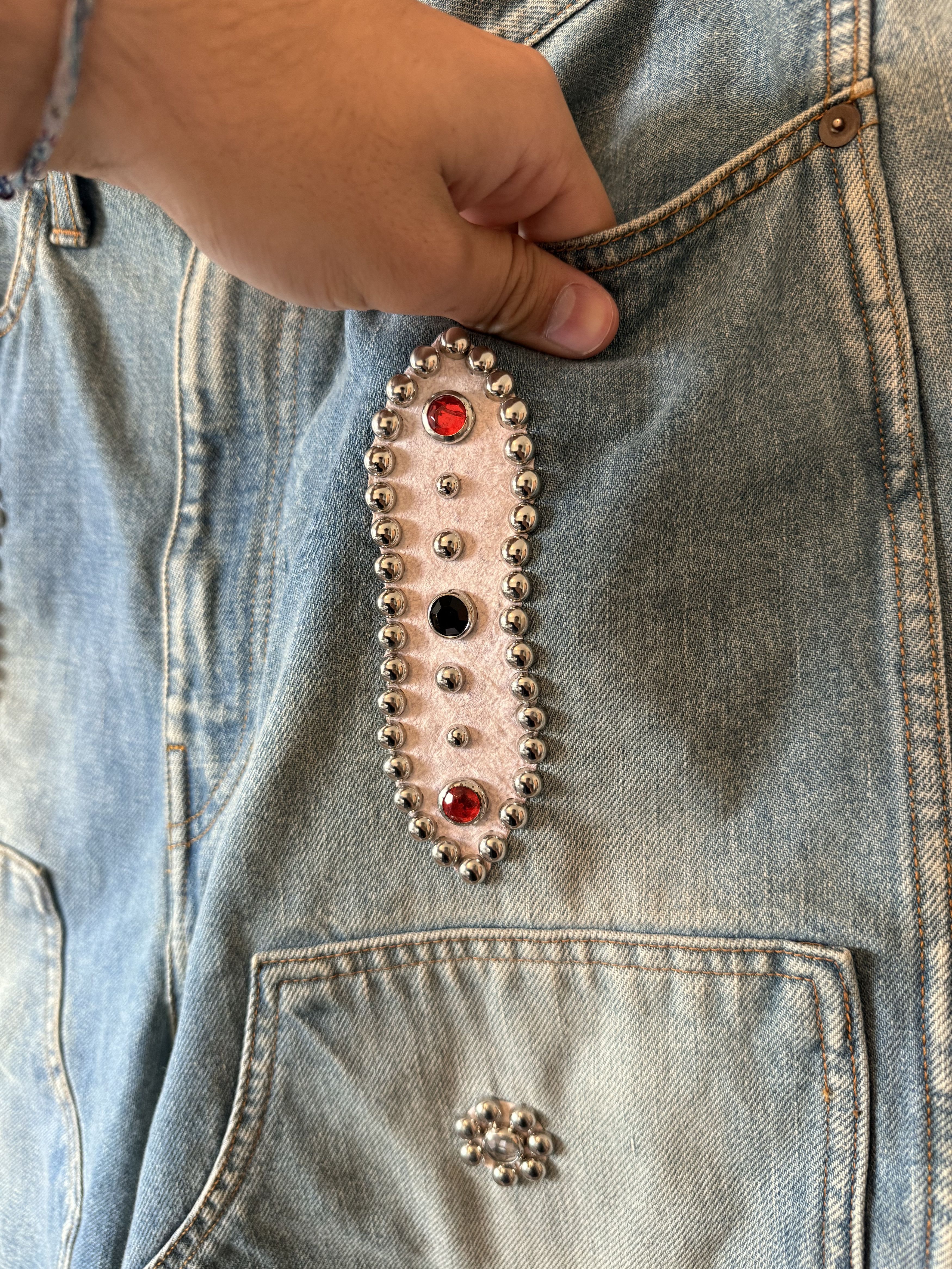Kapital Kapital gem stone embellished Jean shorts Size US 32 / EU 48 - 4 Thumbnail