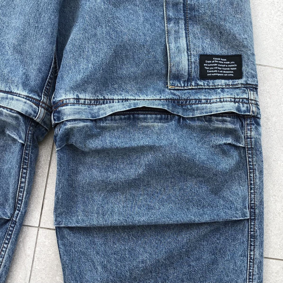 Undercover Undercover x GU Denim Convertible Wide Cargo Pants Size US 34 / EU 50 - 6 Thumbnail
