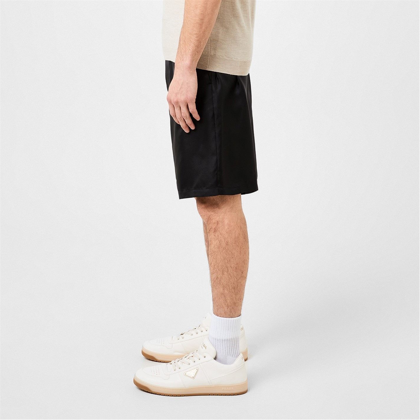 Prada PRADA Silk Bermuda Logo Shorts Size US 30 / EU 46 - 3 Thumbnail