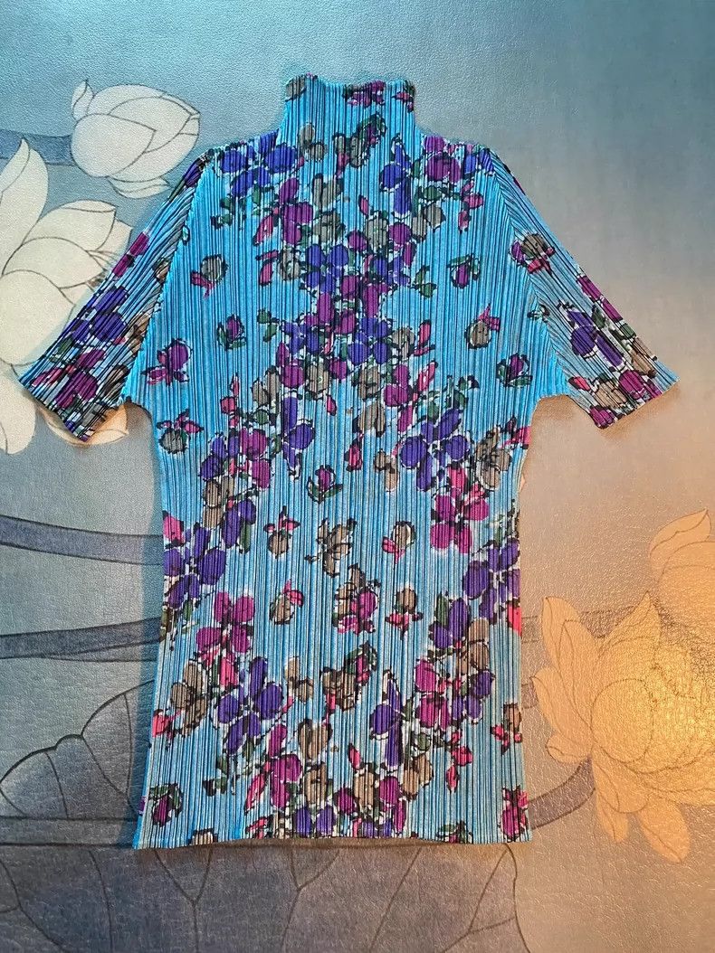 Issey Miyake Issey Miyake size:3 Blue butterfly and flower semi-high ne Size M / US 6-8 / IT 42-44 - 1 Thumbnail