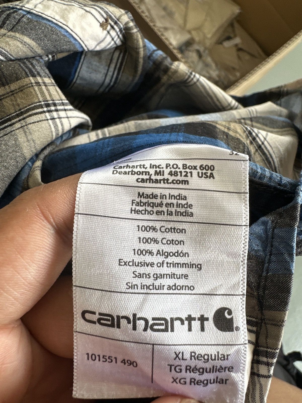 Carhartt VINTAGE CARHARTT CHECKERED SHIRT Size US XL / EU 56 / 4 - 8 Thumbnail