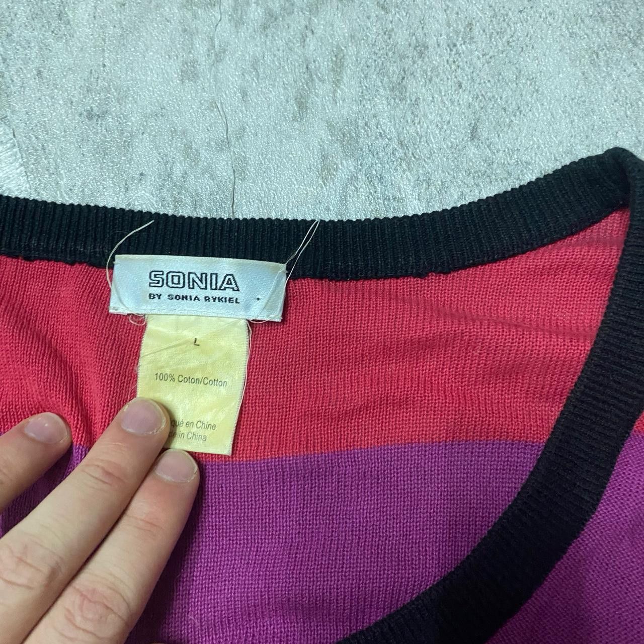 Sonia Rykiel Sonia Rykiel color block long sleeve dress #colorblock Size L / US 10 / IT 46 - 3 Thumbnail